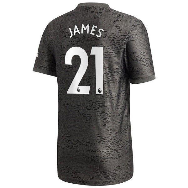 Camiseta Manchester United NO.21 James 2ª Kit 2020 2021 Negro